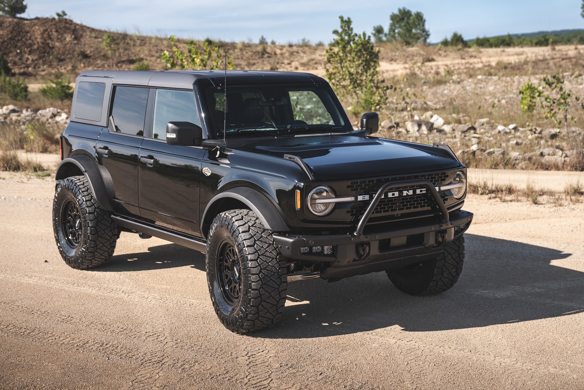 Black Ford Bronco with APG off-road upgrades